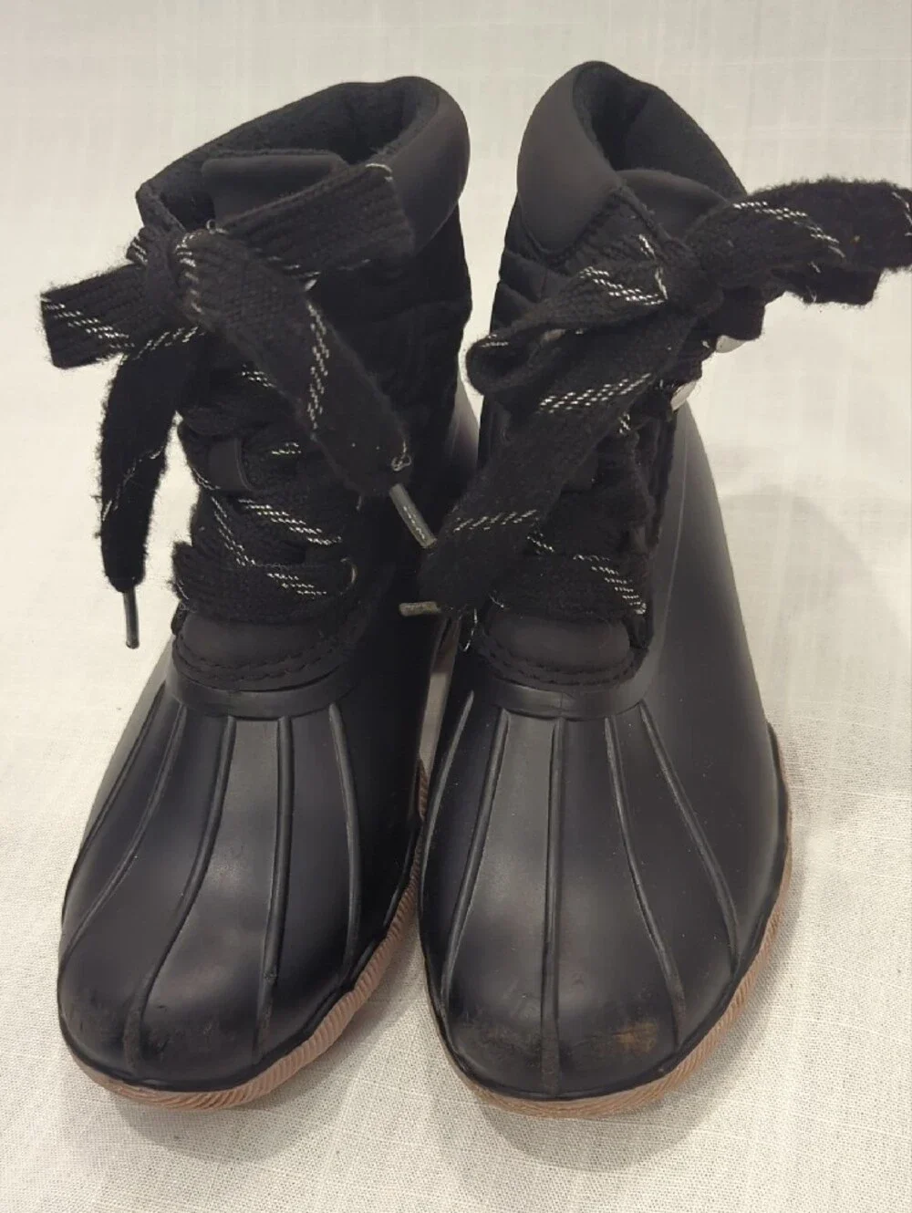 Justice Black Duck Winter Boots size 2